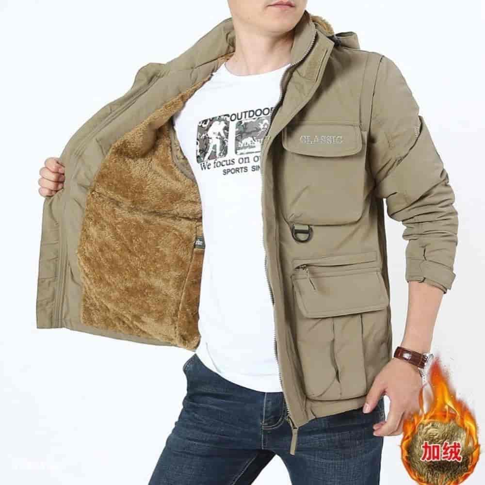 اورکت جلیقه ای کرم